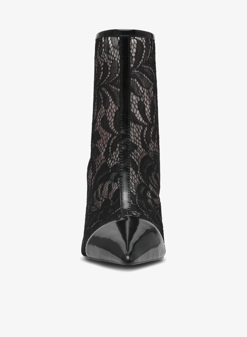 STEVE MADDEN Arlette-L Black Mid Length Boots