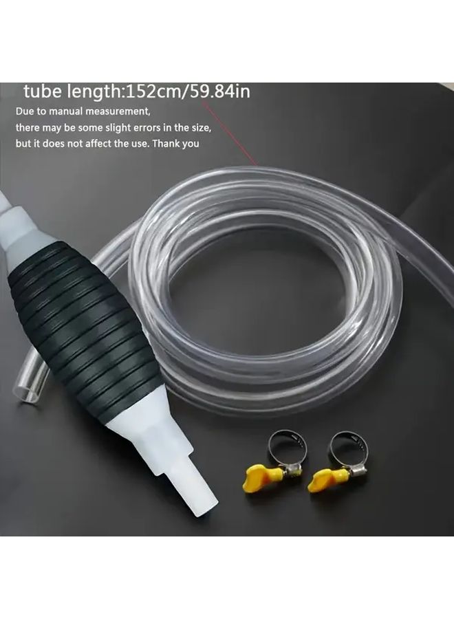 Manual Siphon Pump Hose Set For Fuel Gasoline Diesel And Water Transfer - Image 4