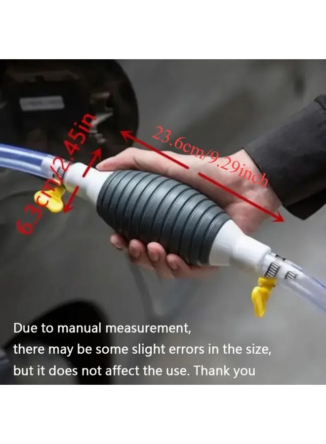 Manual Siphon Pump Hose Set For Fuel Gasoline Diesel And Water Transfer - Image 2