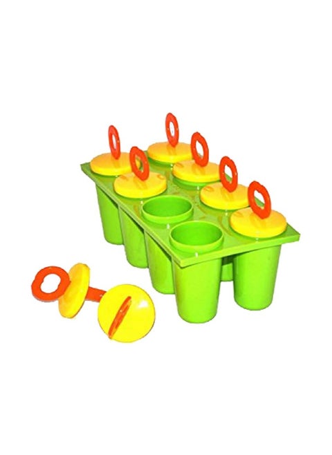 Kuber Industries Code-01 Plastic Kulfi Maker Moulds Set, Set of 8, Multicolor