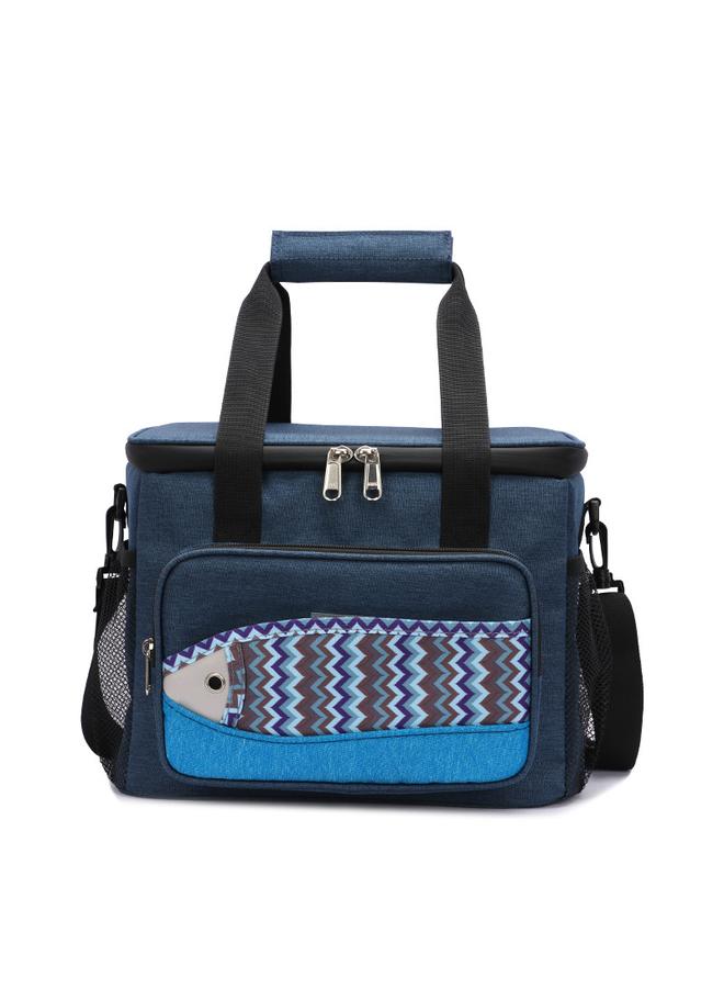 الأزرق جي دبليو 202 حقيبة غداء جليدية صغيرة جديدة على شكل سمكة - Image 1