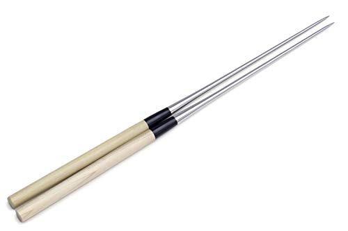Yoshihiro Moribashi Chopsticks Japanese Sushi Chef Traditional Garnishing Plating Tweezers Magnolia Handle 7 In(180mm) - Image 1