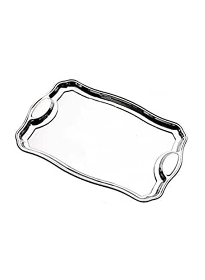 TRAMONTINA Bandeja Retangular Em AO Inox Com AlAs Tramontina Classic Prata 49 X 34 Cm 