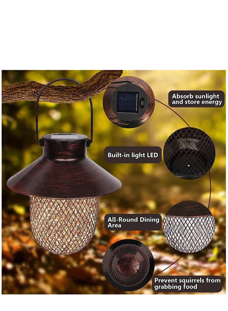 KASTWAVE Bird Feeders Squirrel Proof Wild Bird Seed Feeders Outdoor Bird Feeders Waterproof with Seed Capacity for Cardinal Sparrow Finch Chickadee etc for Outdoors Hanging - Image 2