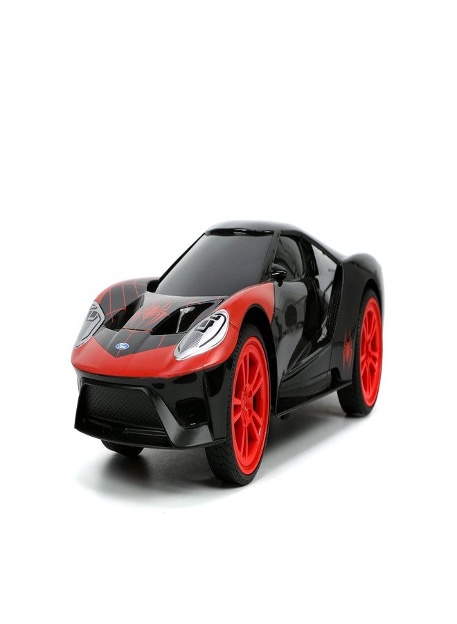 Jada Marvel Spider-Man 1:16 Miles Morales 2017 Ford GT RC Remote Control Car 2.4GHz, Toys for Kids and Adults - Image 4