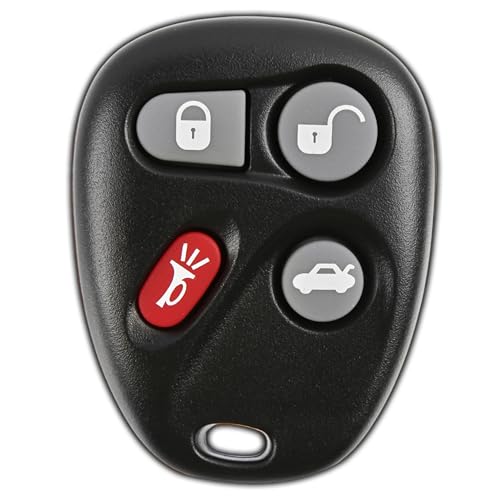 KeylessOption Key Fob Replacement for 2001 2002 2003 2004 2005 Buick Cadillac Chevrolet Chevy Oldsmobile Pontiac Remote, 4-Button 25695954, Locksmith Required - Image 1
