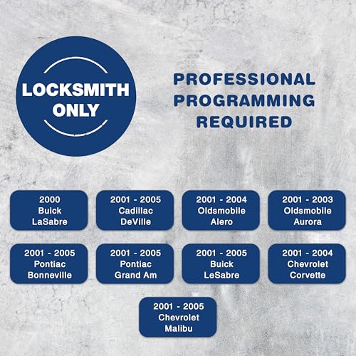 KeylessOption Key Fob Replacement for 2001 2002 2003 2004 2005 Buick Cadillac Chevrolet Chevy Oldsmobile Pontiac Remote, 4-Button 25695954, Locksmith Required - Image 3