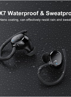 Generic Wireless Bluetooth Earbuds Size with LED Display Lmmersive Bass Stereo Noise Cancelling Headphones Headset for Sports/Home/Work Black  - Image 5