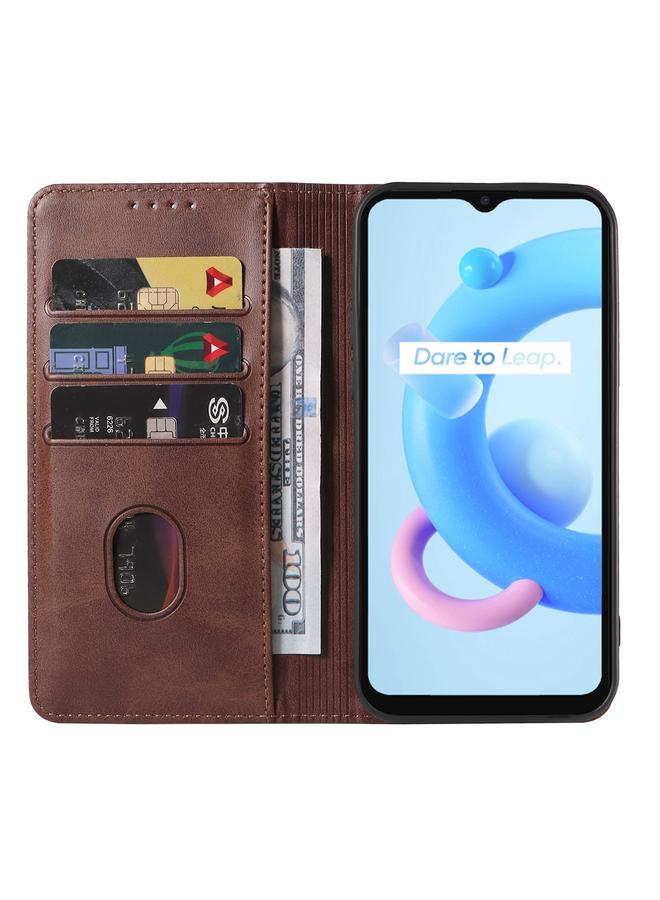 S-TOP Case For Realme C11 2021 Magnetic Closure Leather Phone Case - Image 3