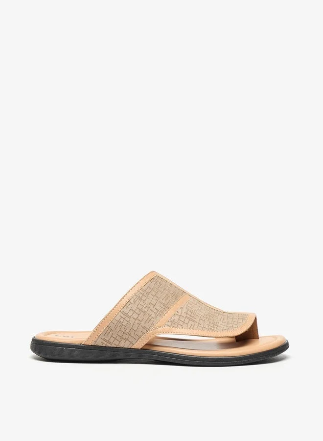 ال بي ال من شو اكسبرس صنادل رجالي انزلاقية بنقوش