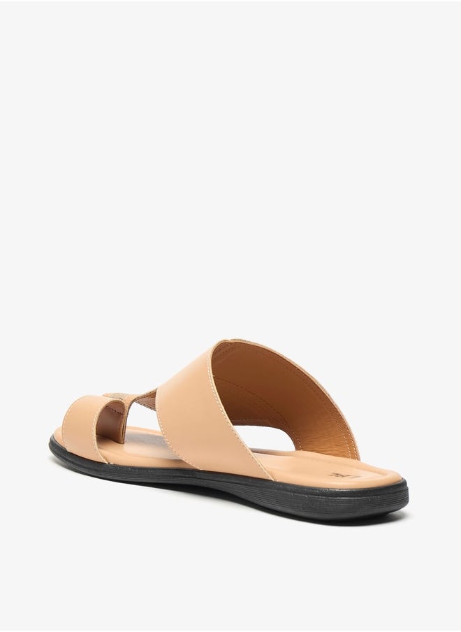 LBL by Shoexpress Mens Textured Slip-On Arabic Sandals  - Image 2