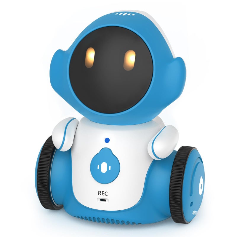 GILOBABY GILOBABY Robot Toys, Rechargeable Smart Talking Toys for Kids, Intelligent Robotic with Voice Controlled Touch Sensor, Singing, Dancing, Recording, Repeat, Birthday Gifts for Boys Ages 6+ Years (Blue)  - Image 1