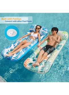 Jasonwell Inflatable Pool Float Lounge - 2 Pack Floaties Rafts For Adults Floating Lounger Sun Tanning Floats Cool Water Floaty Swimming Lake Beach Party Toys  - Image 4