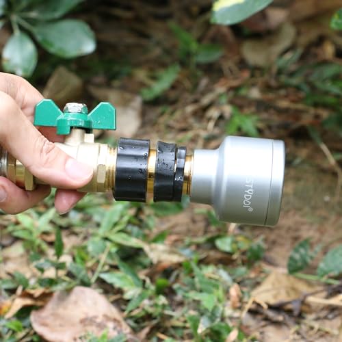 STYDDI Garden Hose Quick Connect Fittings Coupler, Metal Hose Fitting Quick Connector 3/4 Inch GHT Male and Female - No Leaks Water Hoses Quick Disonnect Adapter, 4 Set - Image 4