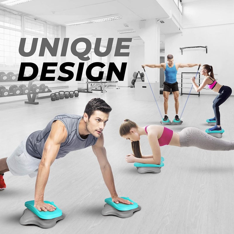 Yes4All Yes4All Ab Twister Board 15 inch XXL Waist Twisting DiscTwisting Stepper for Aerobic Exercise Full Body Toning Workout NoiseFree 2pcs in a Box - Image 4