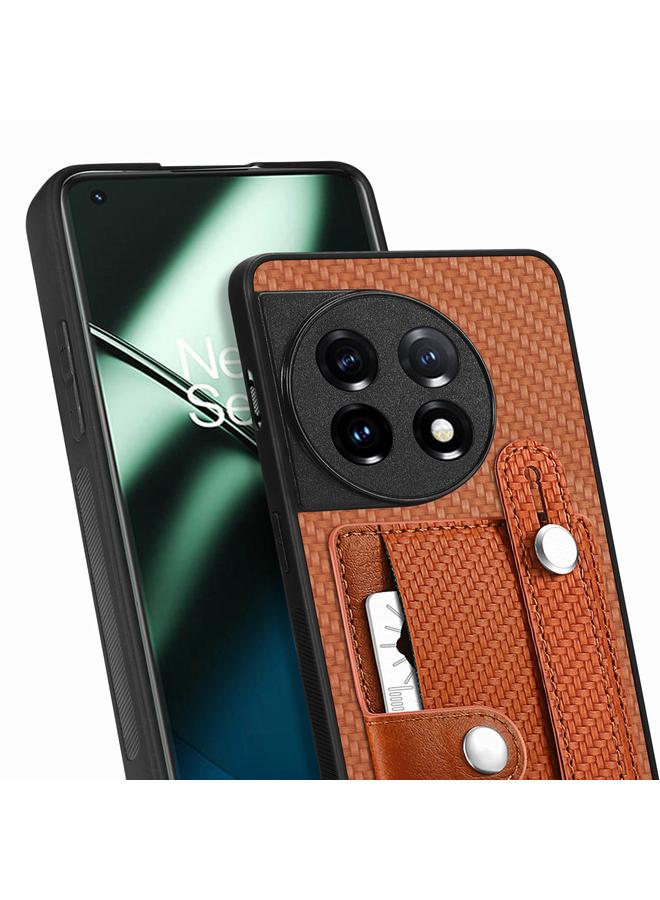 اس-توب جراب لهاتف OnePlus 11 مزود بسوار معصم ومسند ومحفظة بطاقات وغطاء خلفي وحافظة هاتف مع سكين أداة - Image 3