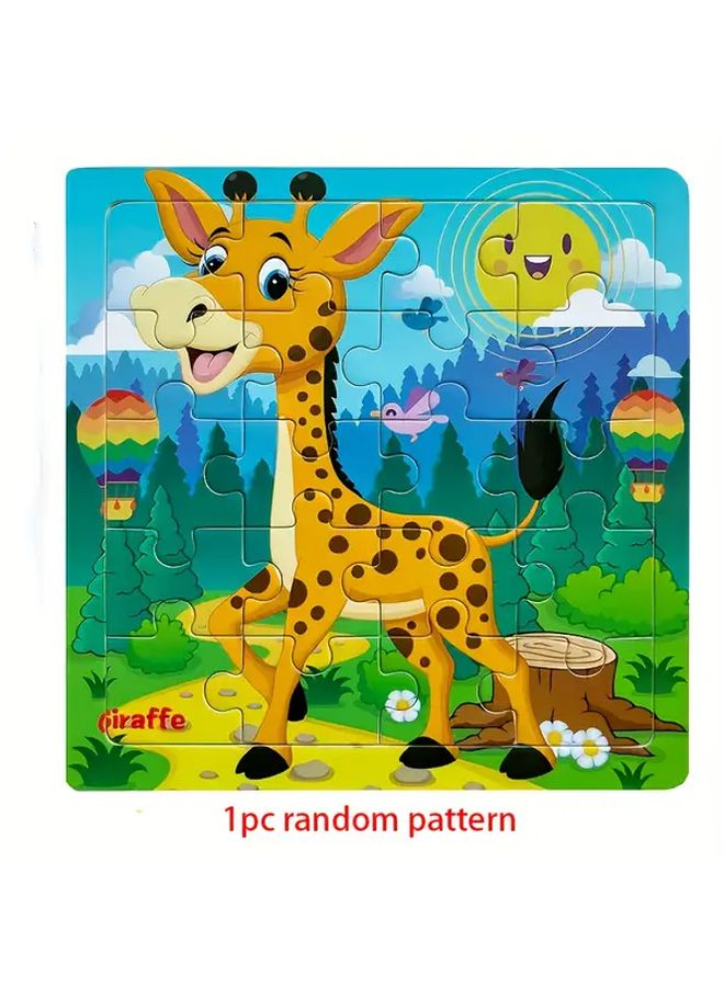 Animal Puzzle For Kids Educational Brain Game With Realistic Habitat Design 1pc - Image 1
