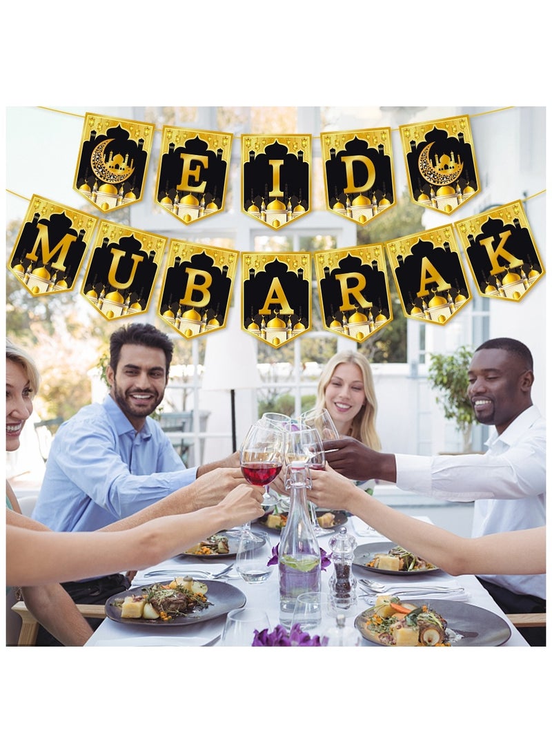 Chocisong Eid Mubarak Banner, Ramadan Party Decoration Supplies for Home & Family Celebrations - Image 5