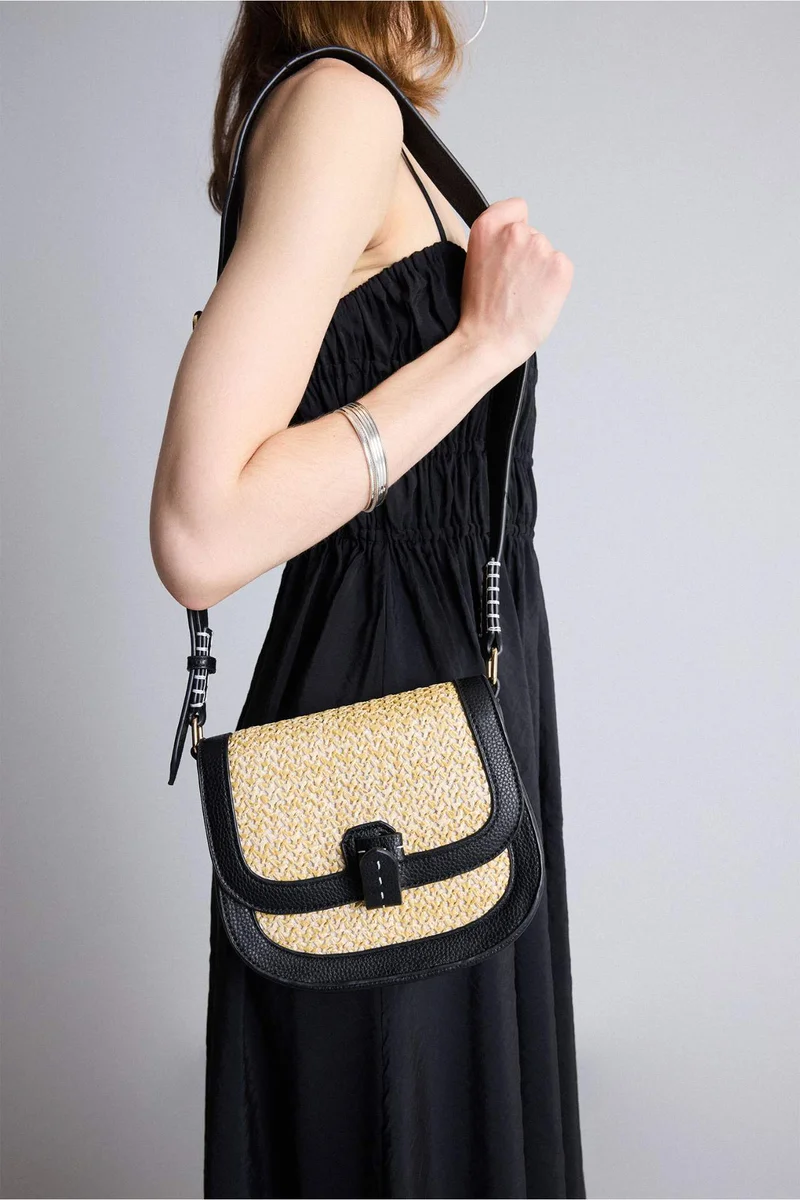 ديفاكتو Woman Straw Shoulder Bag