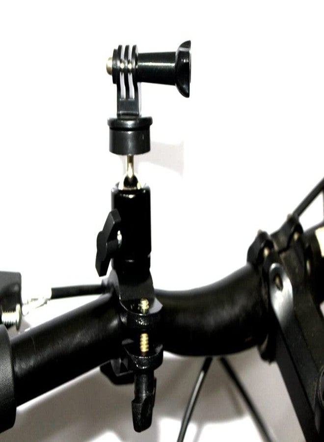 SHOPEE Universial 360 Degree Rotating Mountain Bike Mount for GoPro Hero 10/9/8/7/6/5s/5/4s/4/3+, 360 Degree Rotation Metal Ball Head Bike Handlebar Holder Bicycle Rack Adjuster for Action Camera - Image 3