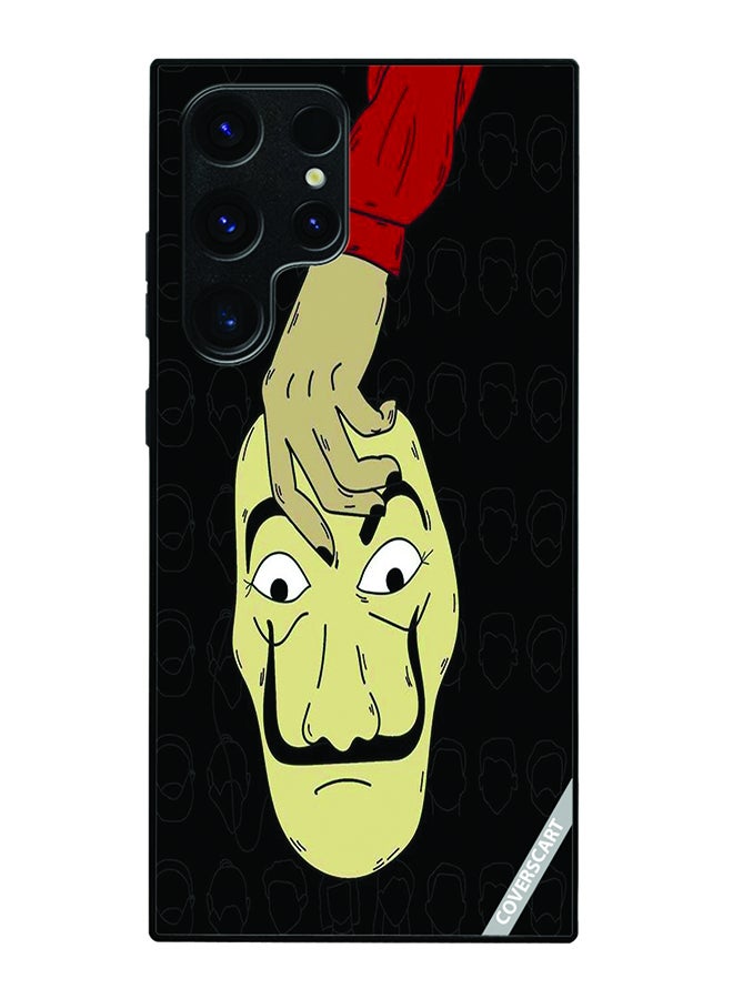 Protective Case Cover For Samsung Galaxy S25 Ultra Money Heist Face Design Multicolour