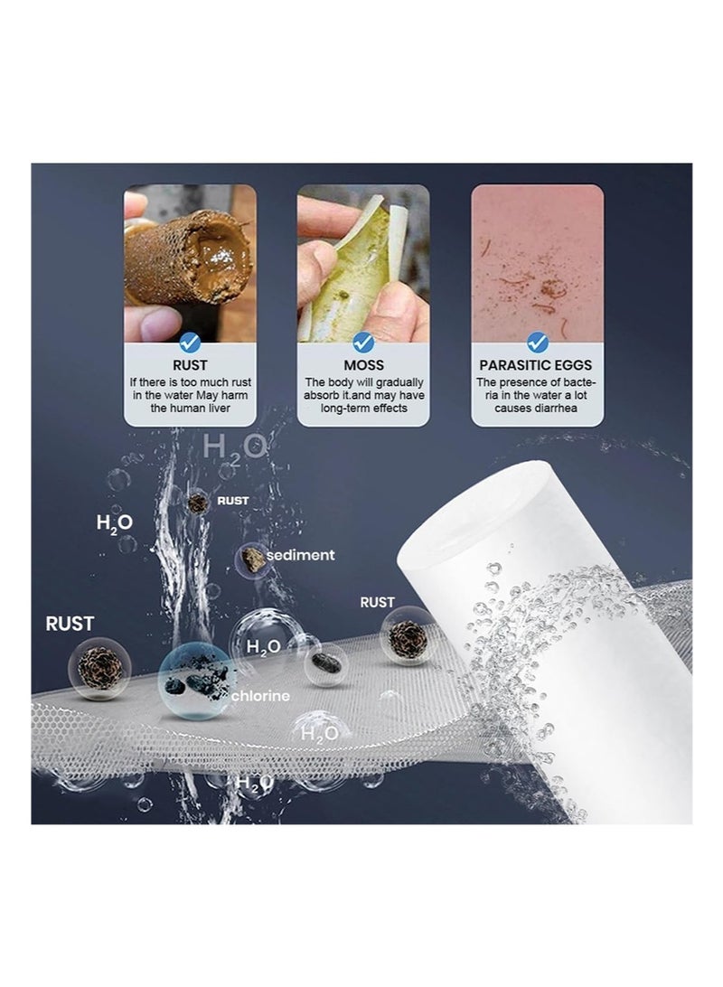BIRUITE Household Water System Sediment Filter, Water Filter Cartridge, Universal Sediment Filter, Suitable for Laundry, Kitchen, Bathroom, Toilet Water System - Image 4