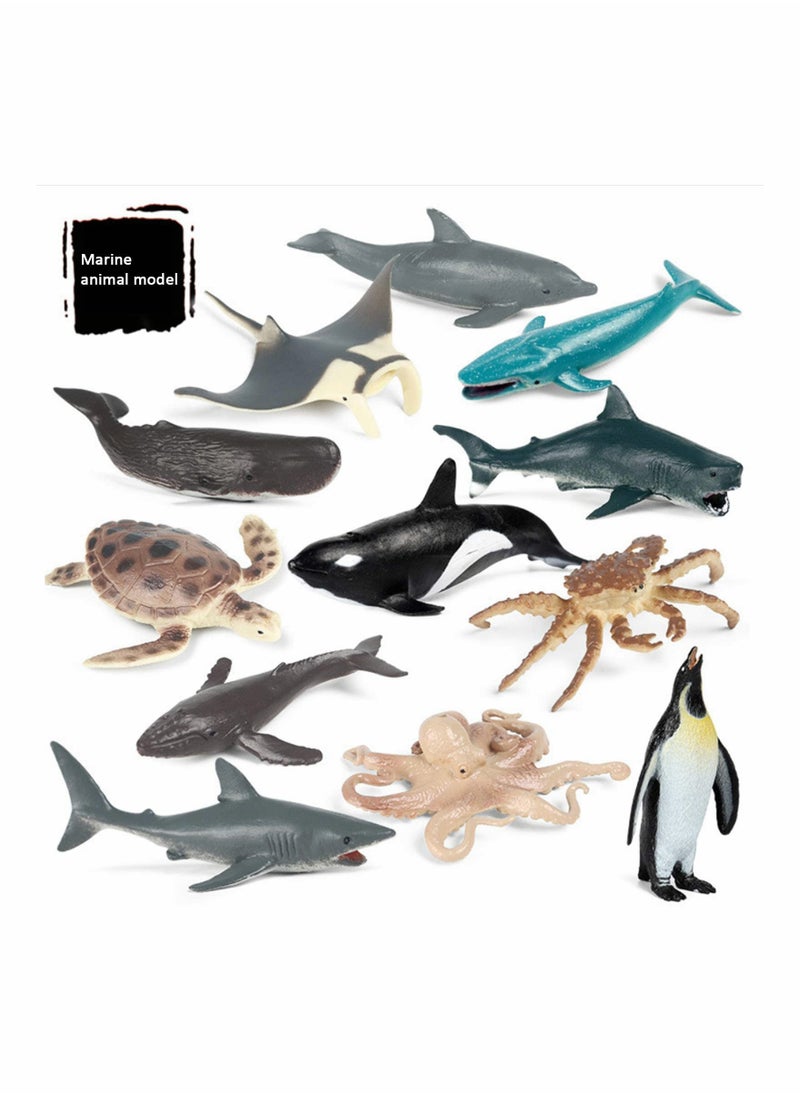 Generic - Realistic Mini Safari Animal Statues for Kids Party Supplies and Cake Toppers , 12 Pieces - Image 1