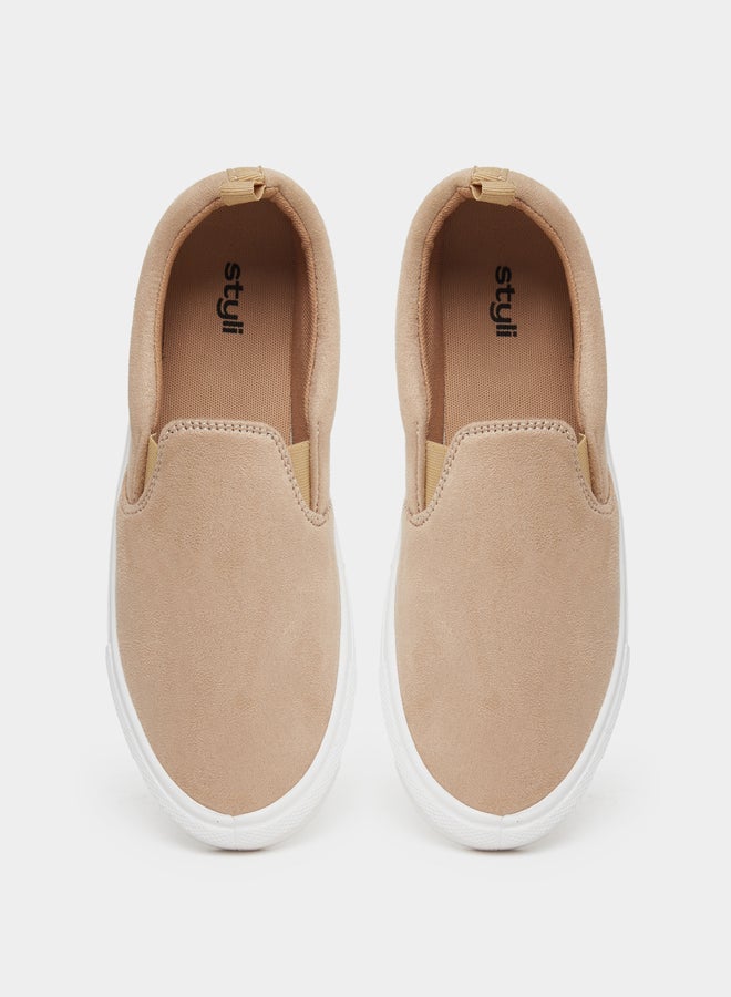 Styli Men Suede Look Slip-On Casual Shoes - Image 5