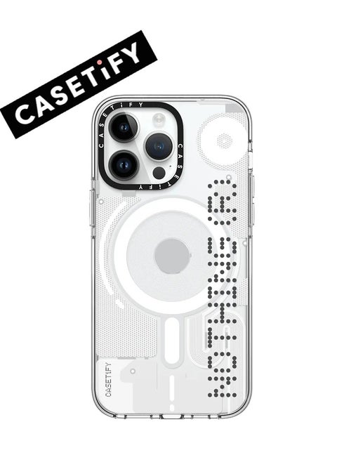 Apple iPhone 15 Pro Max Case,Co-Branding with Nothing  Magnetic Adsorption Phone Case - White