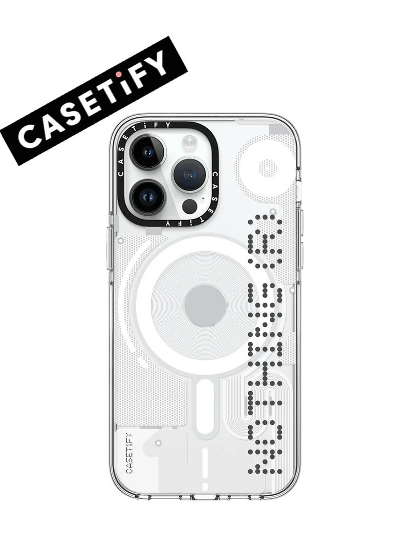 Apple iPhone 15 Pro Max Case,Co-Branding with Nothing  Magnetic Adsorption Phone Case - White