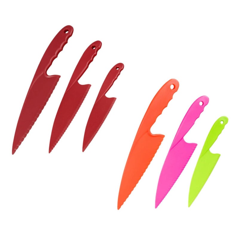 6 Pcs Plastic Fruit Cutters Ergonomic Design Educational Dessert Tools Food Grade Safe - Image 2