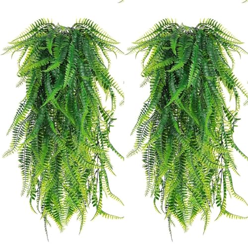 Dekorly Artificial Vines Fake Greenery Garland Willow Leaves Faux Hanging Plants Trailing Weeping Ivy Drooping Hanging Vines Faux Plants Realistic (Design-C, 65CM) - Image 1