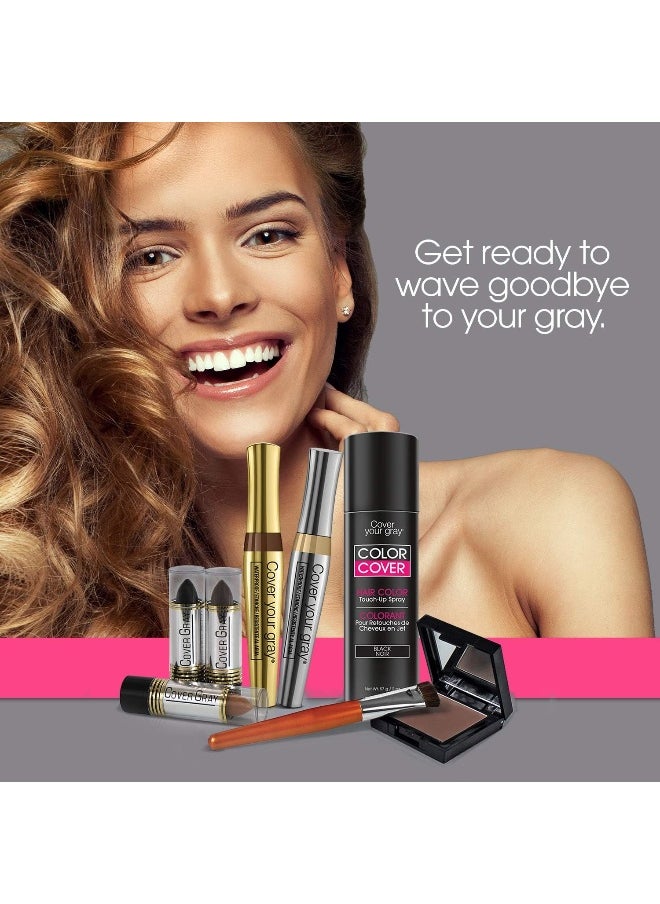 Cover Your Gray - Cover Your Gray Waterproof Root Color Touch-Up, Black, Quick Coverage, 15G - Image 1