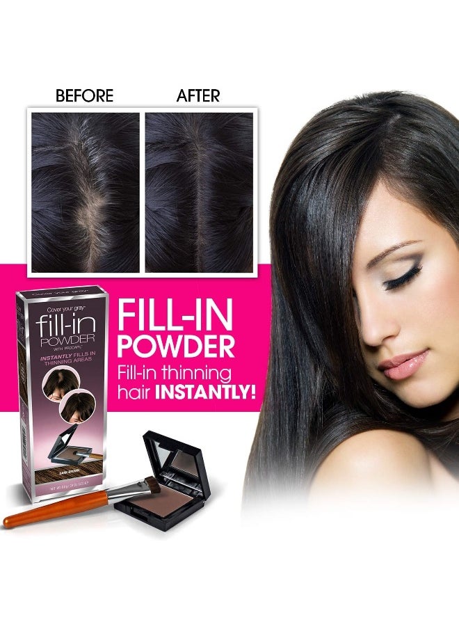 Cover Your Gray - Cover Your Gray Waterproof Root Color Touch-Up, Black, Quick Coverage, 15G - Image 1