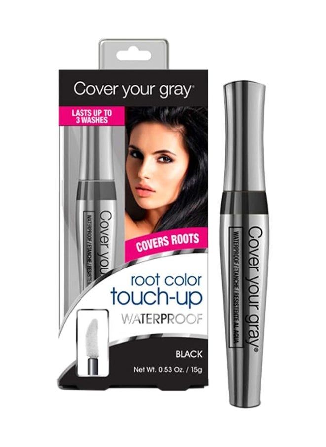Cover Your Gray Cover Your Gray Waterproof Root Color Touch-Up, Black, Quick Coverage, 15G  - Image 1