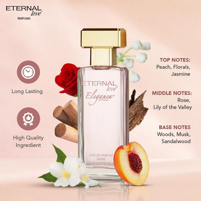 Eternal Love Elegance Eau De Parfum for Women, 100 ml - Image 2
