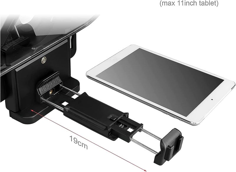 Desview T3 Teleprompter Teleprompter with Remote Control Work with iPad/Tablet/Smartphone up to 10 inch High Display Mirror Support Wide Angle Lens Great Partner for Live Streaming - Image 3