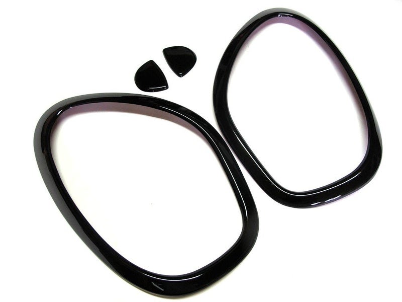 ATEX Glossy Black Stickers Painted for Cooper MK2 Countryman R60 20102016 Head Light Lamp Trim Cover Water Spray Cover