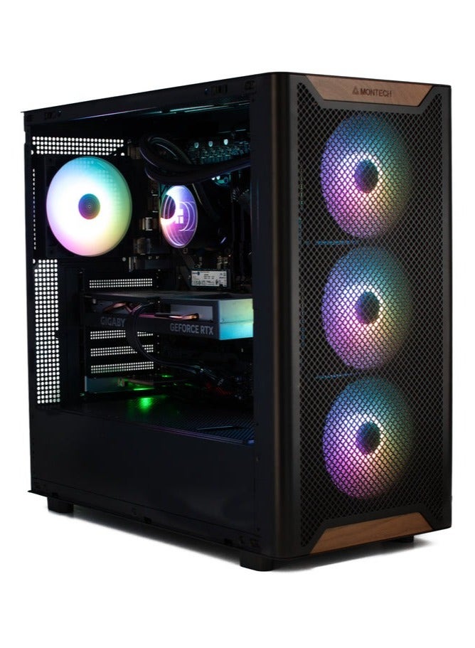 NANOTECH CryoDrive Gaming PC - AMD Ryzen 7 7800X3D Processor, DDR5 32GB (2*16) Ram, AMD Radeon RX 9060 XT 16GB GDDR6 Graphics Card, 1TB NVMe M.2 SSD, 3 Fan AIO Liquid Cooler, 750W Power Supply, Windows 11 Pro | Wi-Fi - Image 1