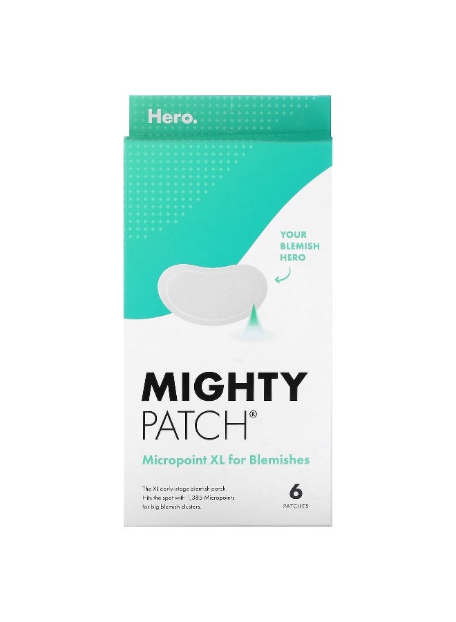 Hero Cosmetics Hero Cosmetics, Mighty Patch® Micropoint XL For Blemishes, 6 Patches  - Image 1