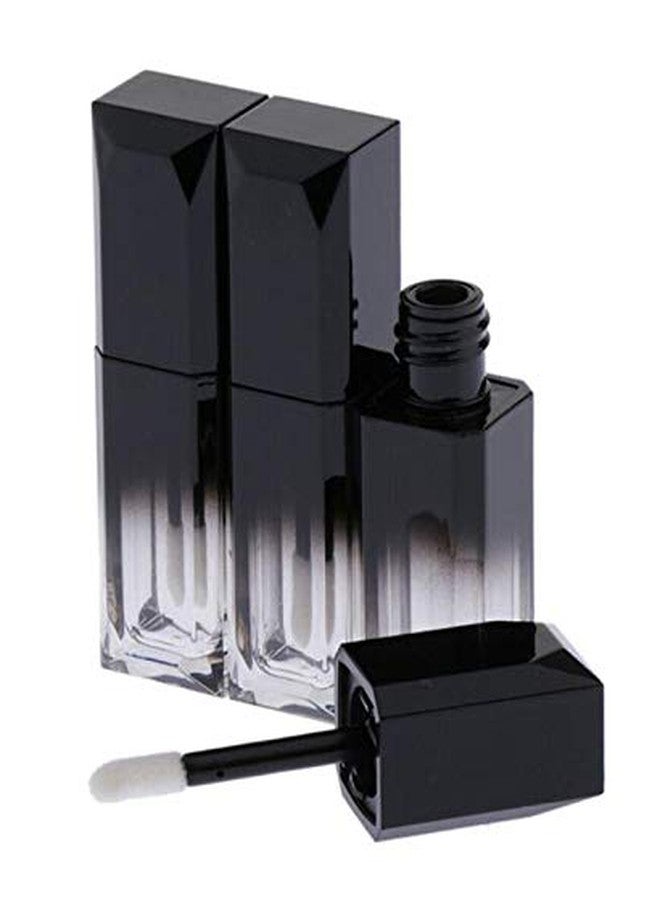 CTKcom 5ML Lip Gloss Tubes: 10pc Gradient Black Lipstick Plastic Square Lip Gloss Tube with Brush - DIY Lipstick Storage for Women Girls - Image 4