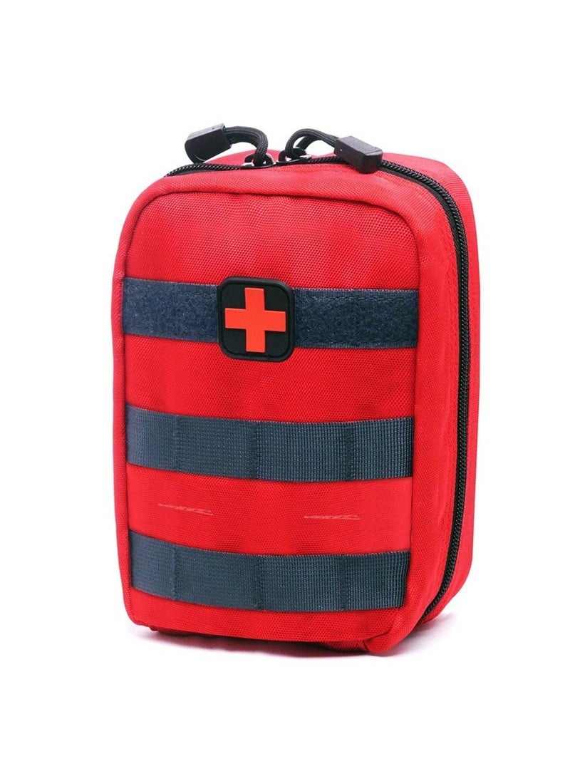 Generic Outdoor Sports Molle Medical Bag Emt Multifunctional Attachment Waist Bag Life-saving Equipment Storage Emergency Red 