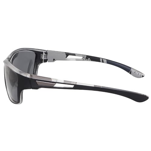 Dervin UV Protected Polarized Sports Sunglasses for Men Driving Cycling Fishing Cricket Sunglasses (Grey) - Image 4