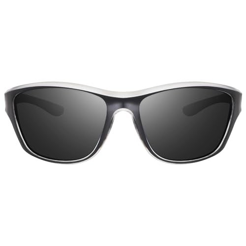 Dervin UV Protected Polarized Sports Sunglasses for Men Driving Cycling Fishing Cricket Sunglasses (Grey) - Image 2