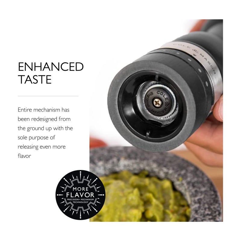 COLE & MASON Ardingly Wood Pepper Grinder - Wooden Mill Includes Gourmet Precision Mechanism and Premium Peppercorns, Dark Brown - Image 4