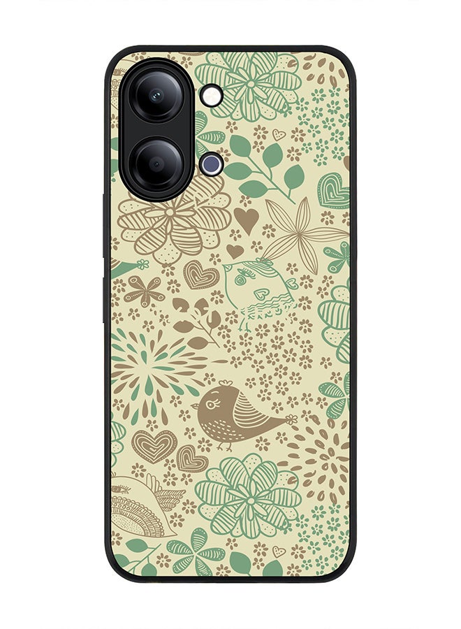 Stylizedd For vivo Y21 / Y11 Case,Slim fit Camera Protection, Shockproof Thin Phone cover  - Cozy Garden - Image 1
