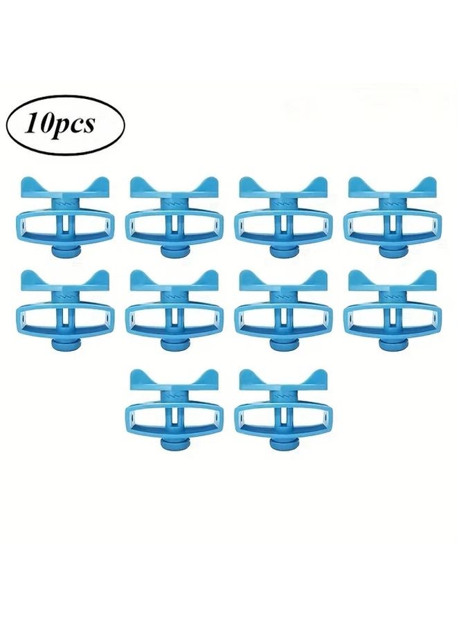 10 قطعة شداد سياج كهربائي أسود أداة شد متينة من البلاستيك لأسلاك المراعي - Image 3