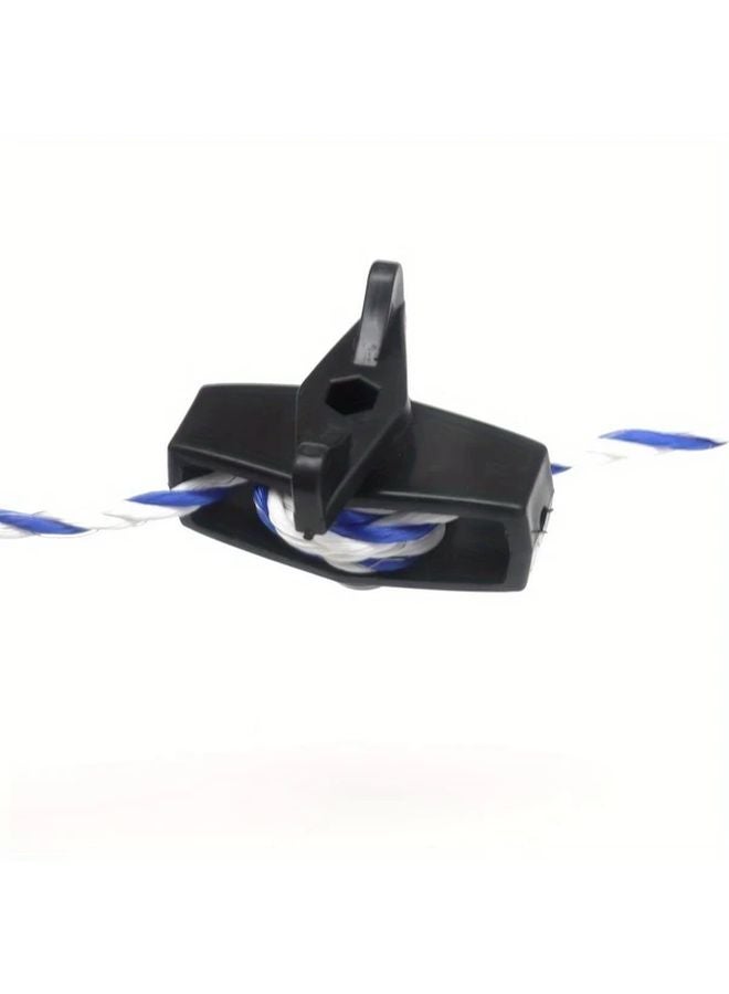 10 قطعة شداد سياج كهربائي أسود أداة شد متينة من البلاستيك لأسلاك المراعي - Image 5