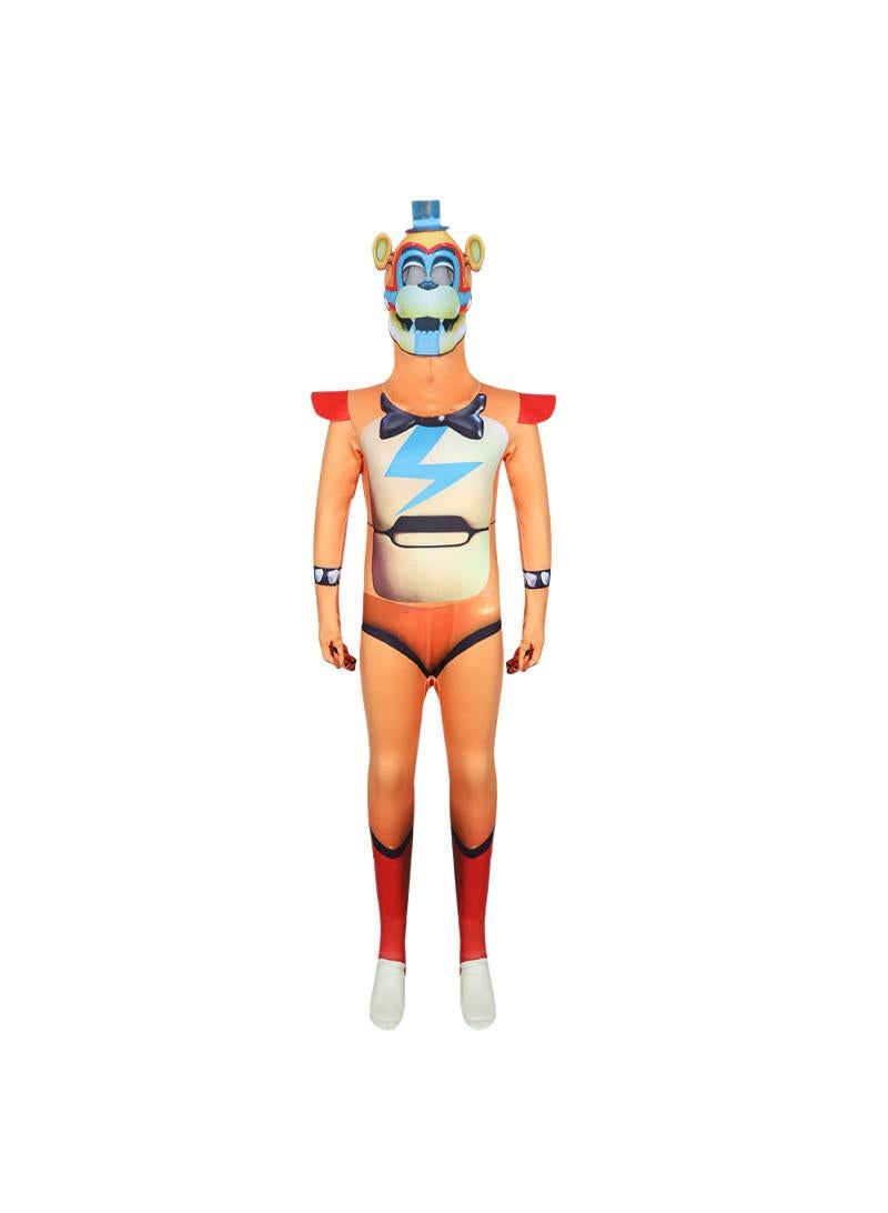 عام مجموعة من الحفلات التي لعبت دور خمس ليال في فريدي جلاميروك فريدي ملابس الأطفال الكبار ارتداء أقنعة الوجه - Image 1