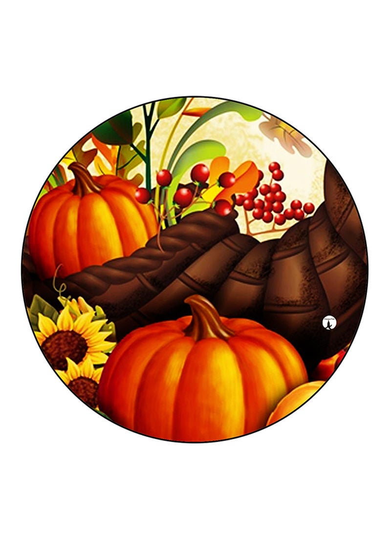 RKN Pumpkins Printed Mouse Pad  Multicolour